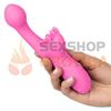 Vibrador estimulador punto g con masejador de clitoris y carga USB